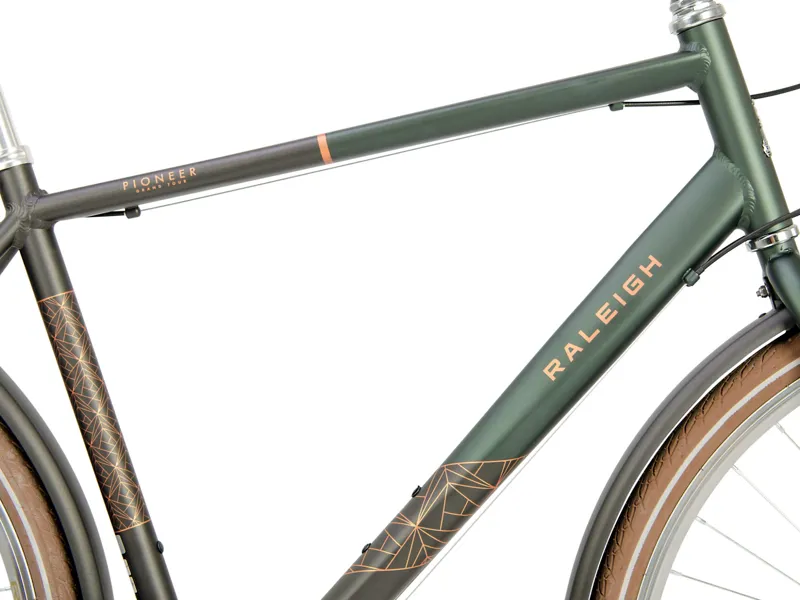 2020 Raleigh Pioneer Grand Tour Hybrid Bike in Green-6