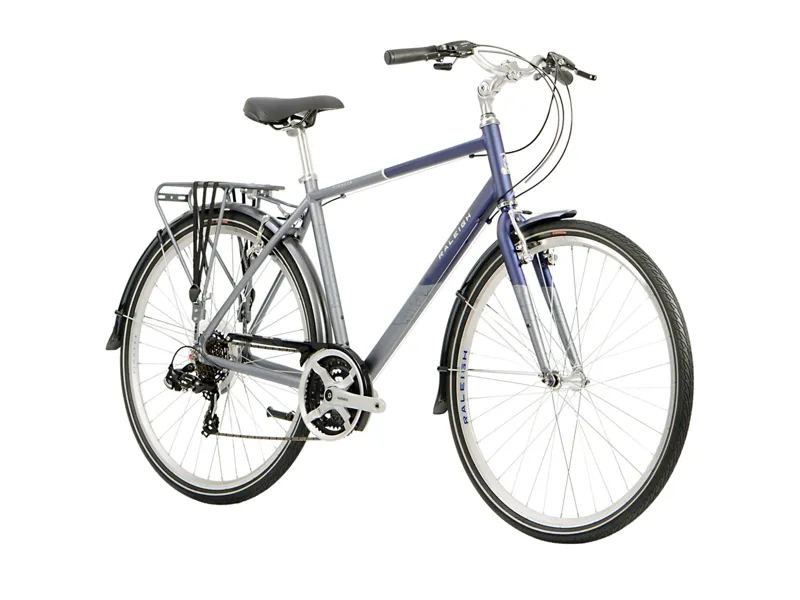 2020 Raleigh Pioneer Tour Crossbar Hybrid Bike in Silver-8
