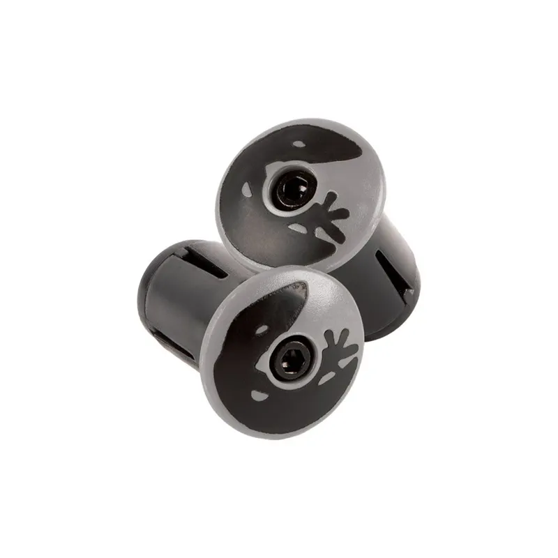 Lizard Skins - Packaged DSP Bar Tape Plugs - Cool Gray plug
