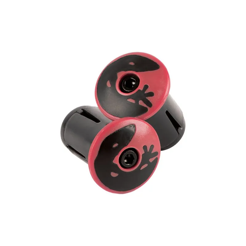 Lizard Skins - Packaged DSP Bar Tape Plugs - Crimson Red plug