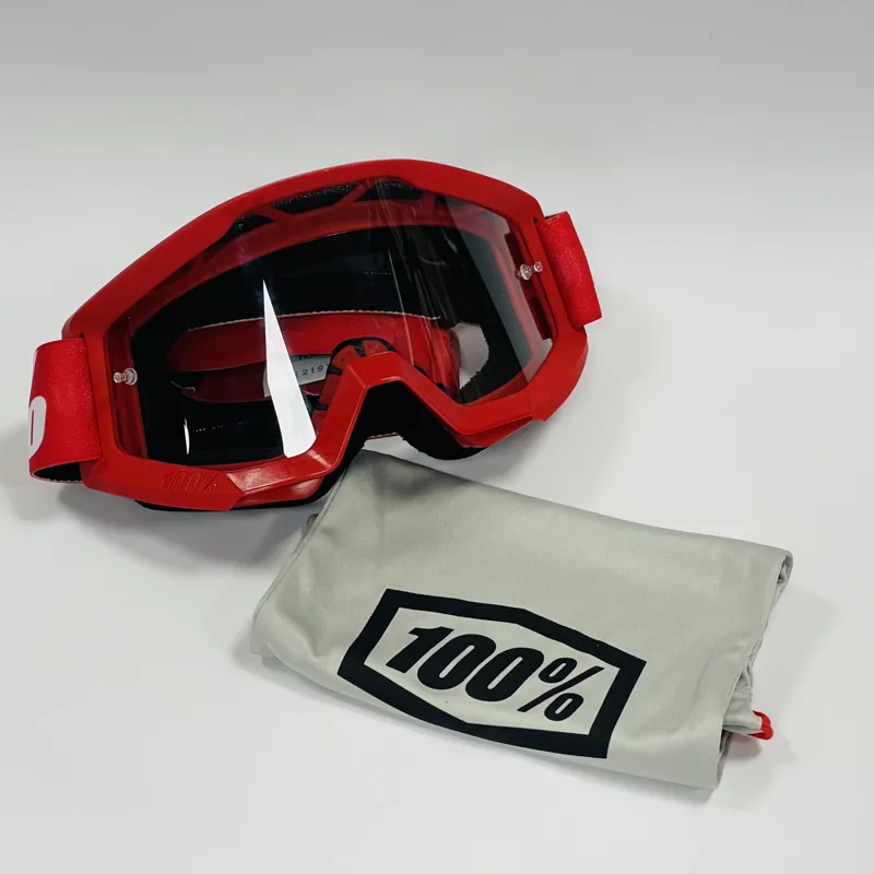 100% Strata Goggles - Red-2