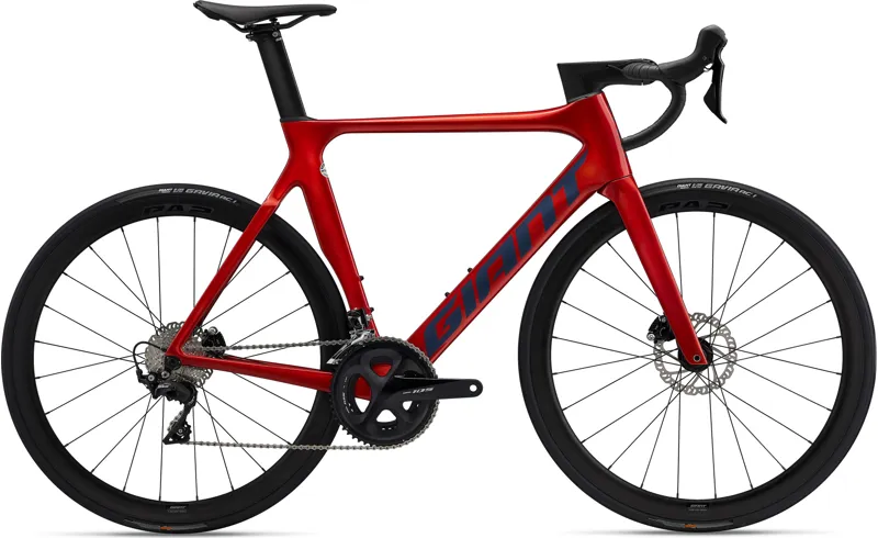 Giant Propel Advanced 2 Disc Carbon Aero Road Bike in Grenadine