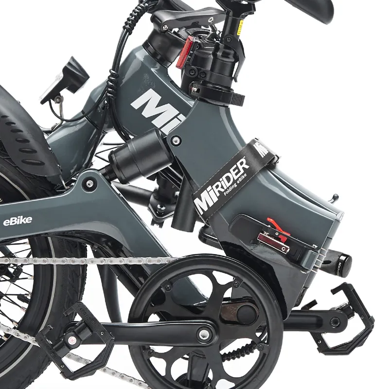MiRider One Electric Folding Bike in Onyx Grey-1