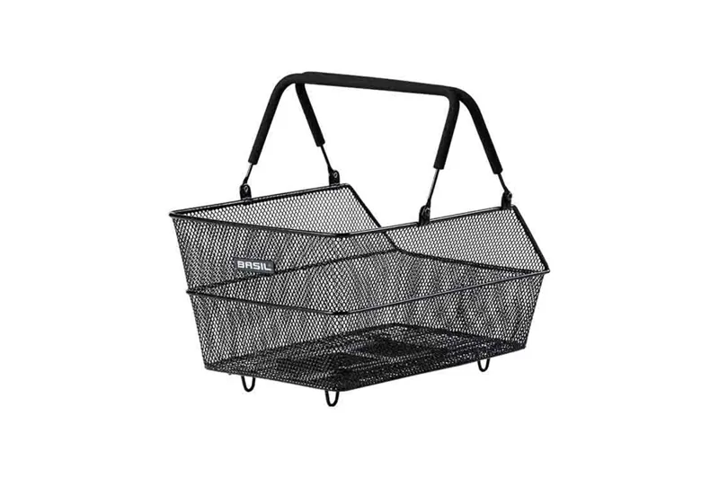 Basil Cento Mik Rear Basket - Black