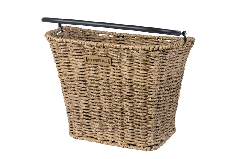 Basil Bremen Rattan Look Front Basket - Brown