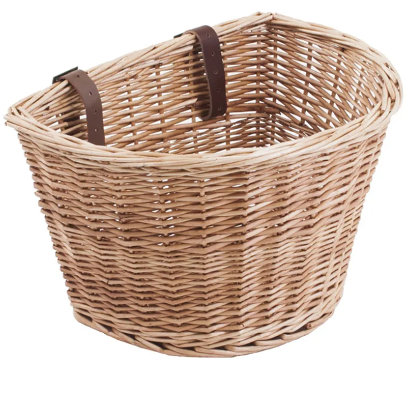 Basket Wicker D Shape With Straps Wicker 385 mm x 285 mm x 240 mm