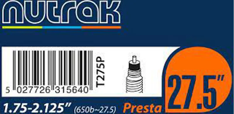 Nutrak Tube 27.5 x 1.75-2.1 Presta - Black