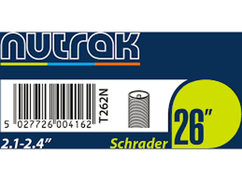 Nutrak 26 x 2.1 - 2.4 inch Schrader inner tube