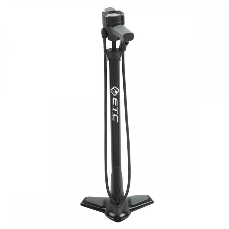 ETC ATP1000 Alloy Track Pump With Top Gauge 200psi Black Large