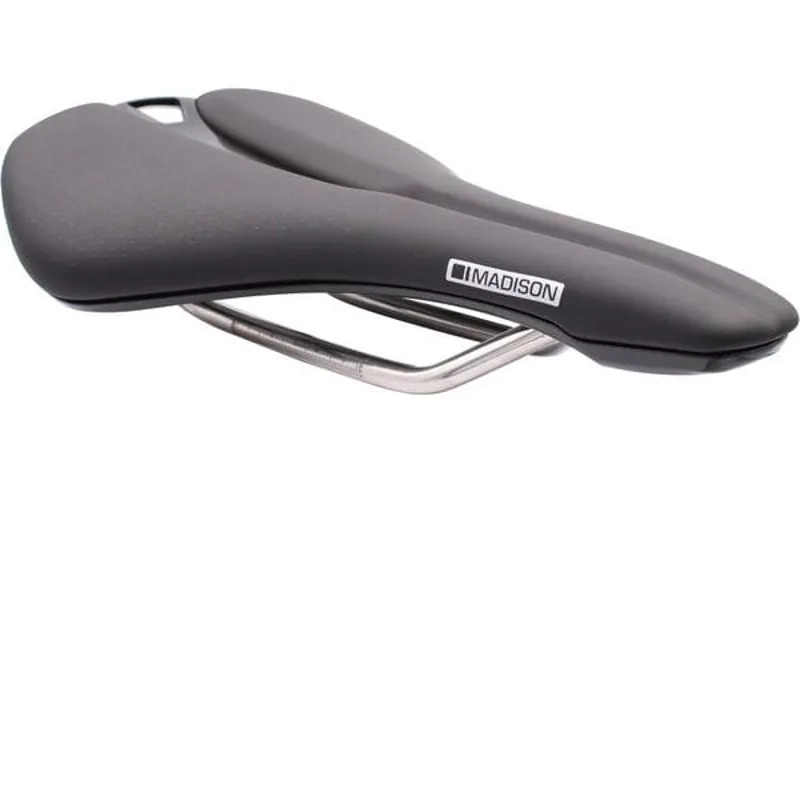 SADDLE Flux Aero Short Alloy Ti Rail Black 142 mm x 242 mm short fit