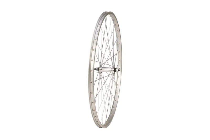 Tru-Build Wheels 26 X 1.3/8 Front Wheel Silver Single Wall - City Use