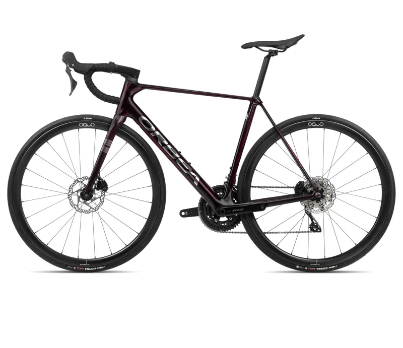 Orbea Orca M35 Road Bike In Wine Red/Titanium-3