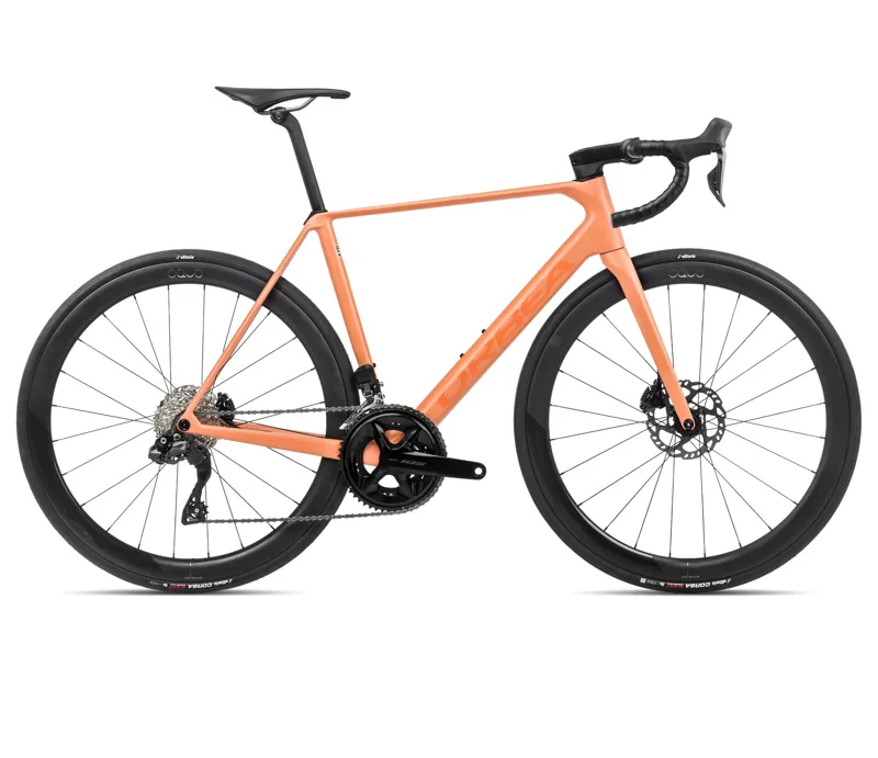 Orbea Orca M30iltd Pwr Road Bike In Orange Cloud/Stone Blue