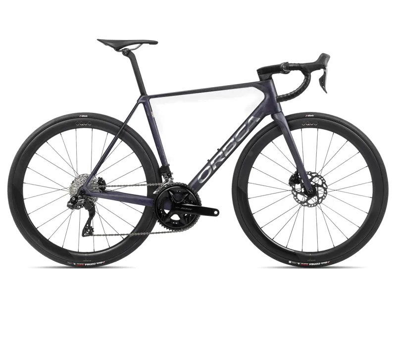 Orbea Orca M30iltd Pwr Road Bike In Tanzanite/Carbon Raw
