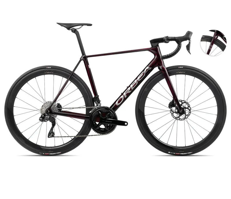 Orbea Orca M30iltd Pwr Road Bike In Wine Red/Titanium-2