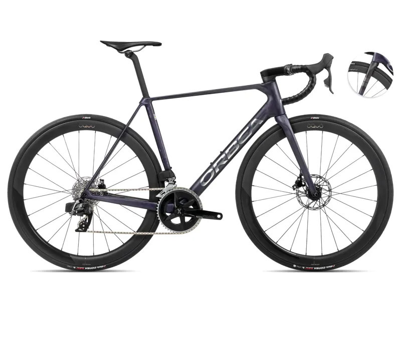 Orbea Orca M31eltd Pwr Road Bike In Tanzanite Matt/Carbon Raw