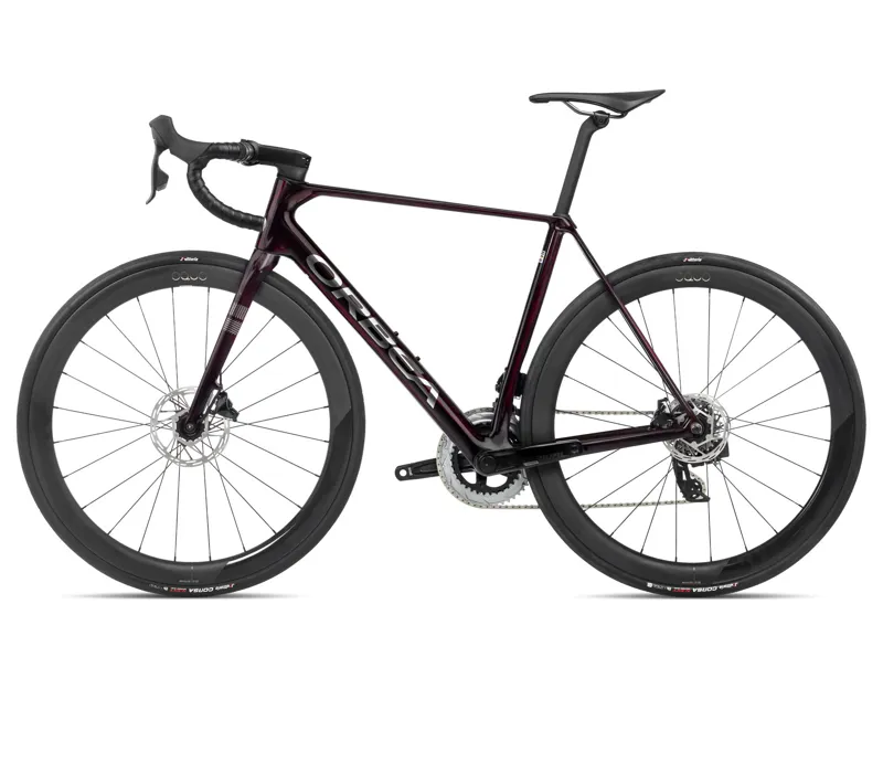 Orbea Orca M31eltd Pwr Road Bike In Wine Red/Titanium-3