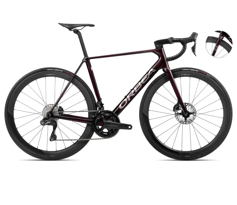 Orbea Orca M20iltd Road Bike In Wine Red /Titanium-2
