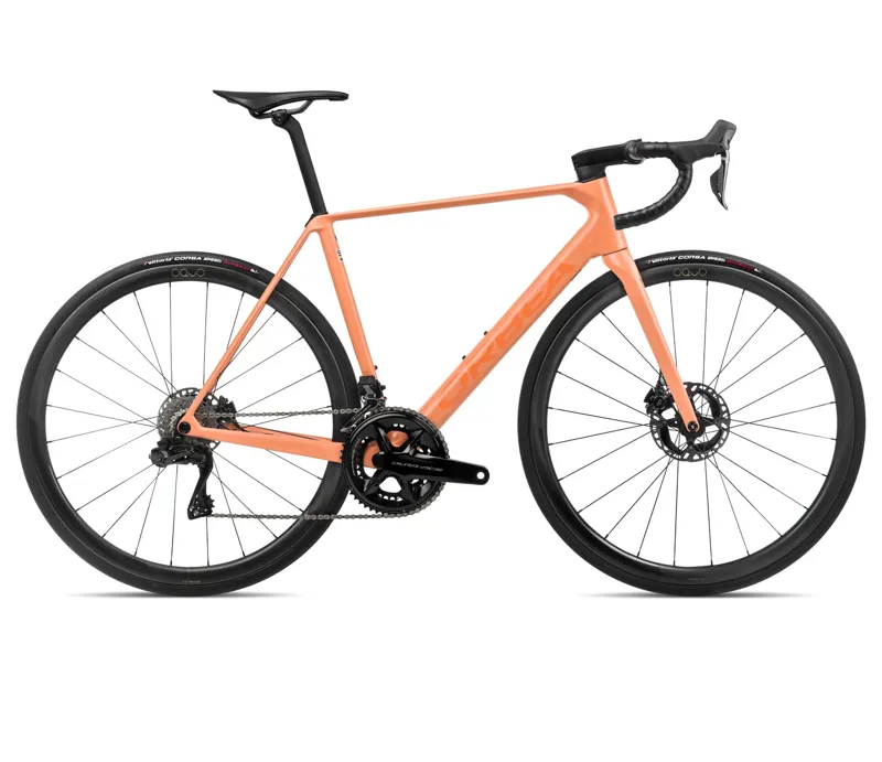 Orbea Orca M10iltd Pwr Road Bike In Orange Cloud/Stone Blue