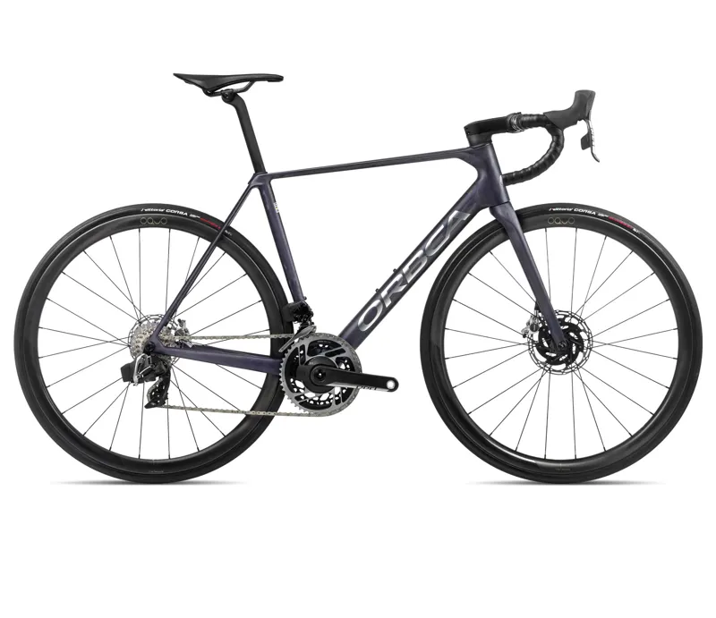 Orbea Orca M11eltd Pwr Road Bike In Tanzanite Matt/Carbon Raw