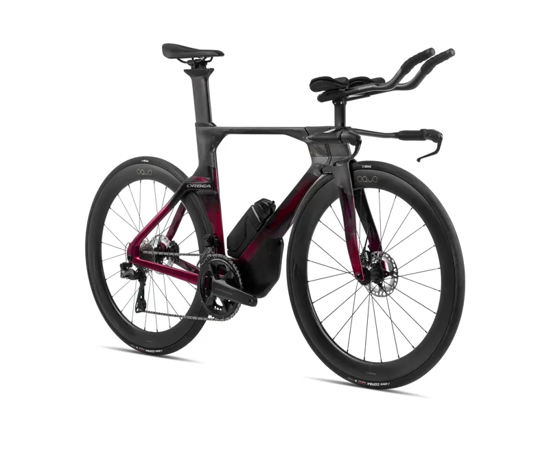 Orbea Ordu M20iLtd Triathlon Bike In Carbon Raw/Wine Red Shades-1