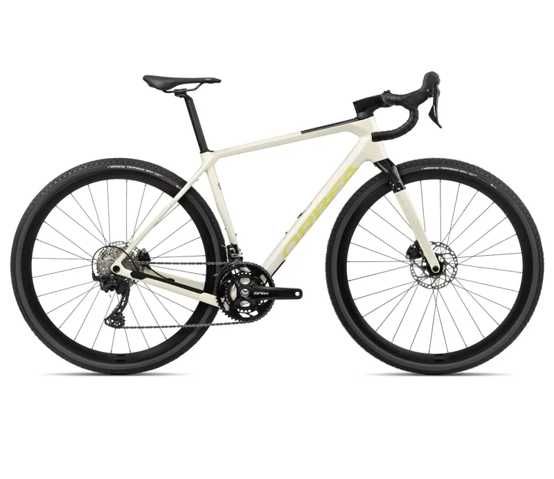 Orbea Terra M30Team Gravel Bike In Ivory White/Spicy Lime