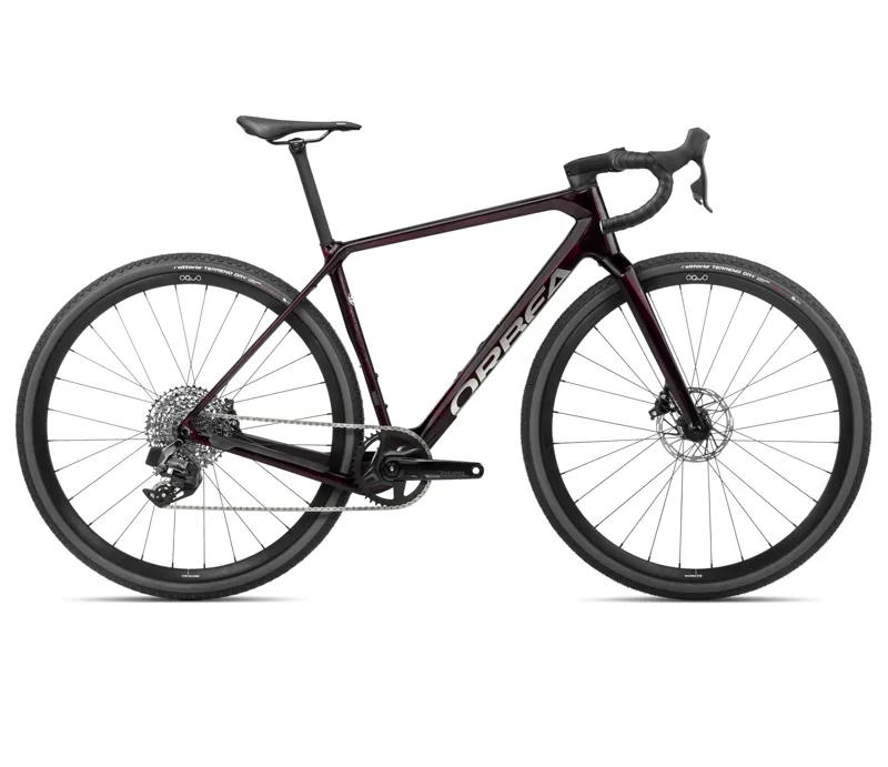Orbea Terra M31eTeam 1x Gravel Bike In Wine Red Carbon 