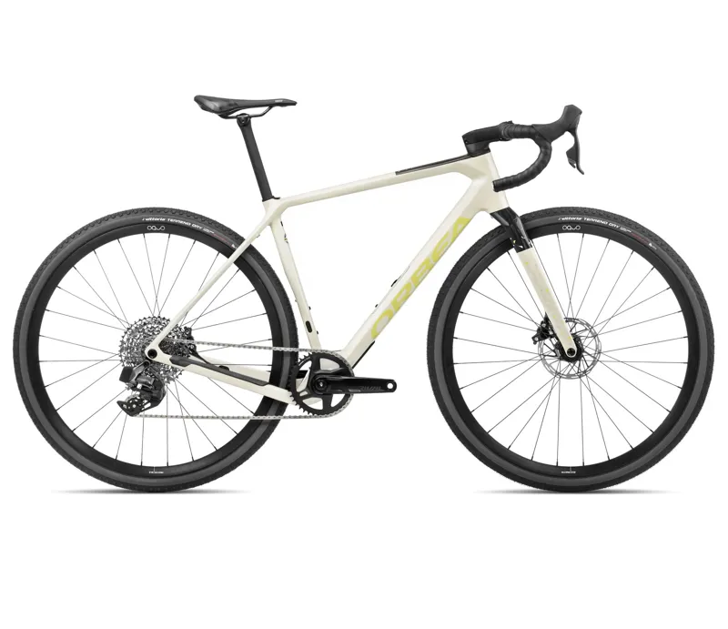 Orbea Terra M31eTeam 1x Gravel Bike In Ivory White/Spicy Lime