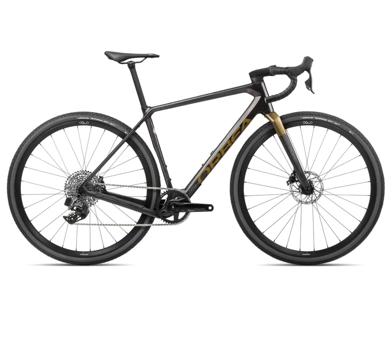 Orbea Terra M31eTeam 1x Gravel Bike In Cosmic Carbon/Metallic Olive Green