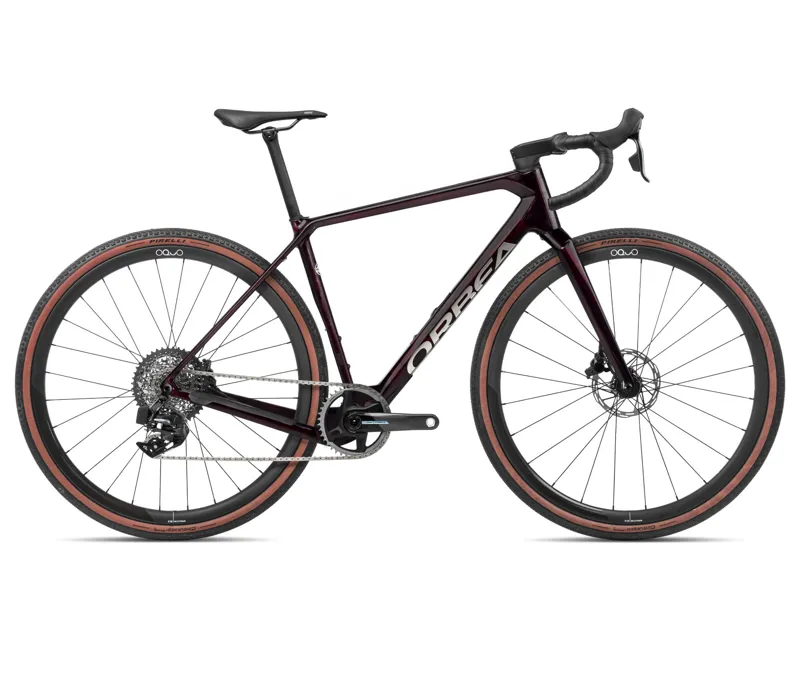 Terra M21eTeam 1x Gravel Bike In Wine Red Carbon 