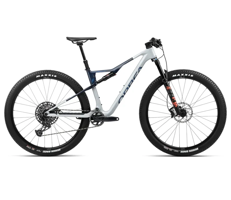Orbea Oiz M21 Mountain Bike In Halo Silver/Blue Carbon