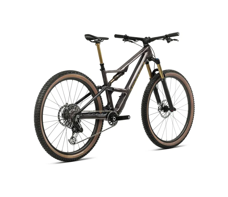 Orbea Occam Lt M10 Mountain Bike In Cosmic Carbon/Metallic Olive Green-2