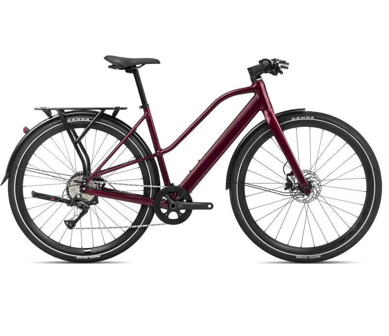 Orbea Vibe Mid H30 EQ In Metallic Burgundy Red