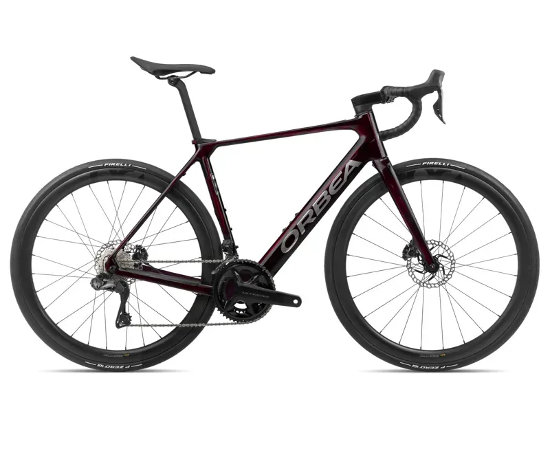 Orbea Gain M20i Electric Road Bike in Wine Red