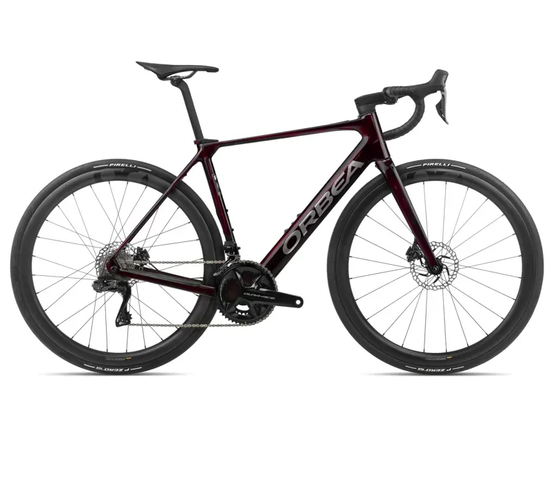 Orbea Gain M10i Electric Road Bike in Wine Red