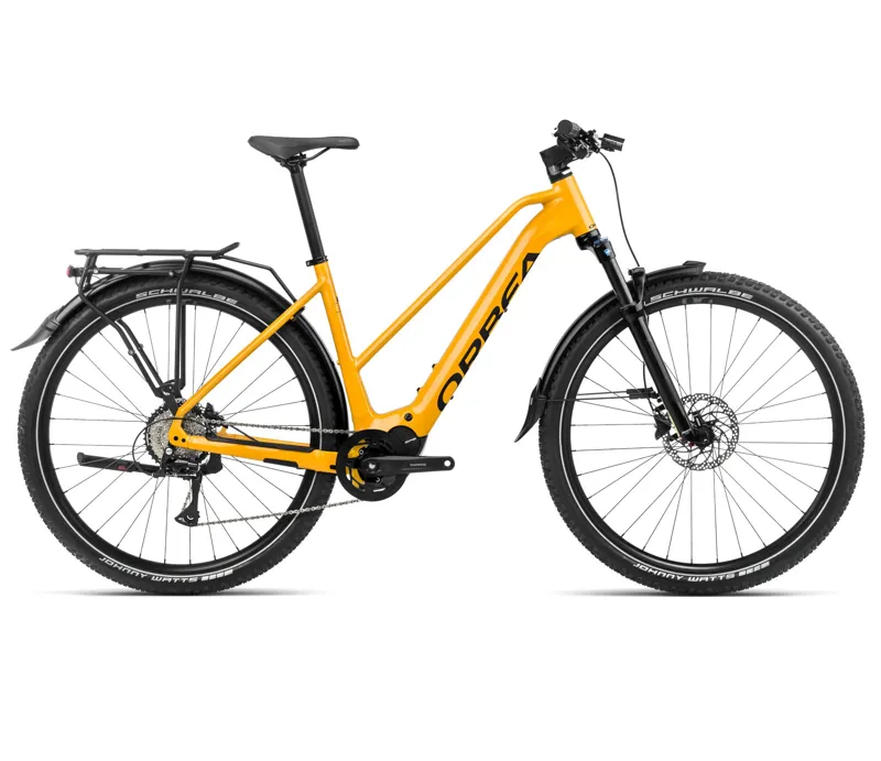 Orbea Kemen Mid Suv 40 Trekking Bike in Mango/Black