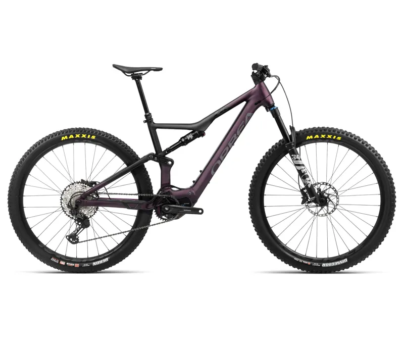 Orbea Rise H20 Mountain Bike in Metallic Mulberry/Black