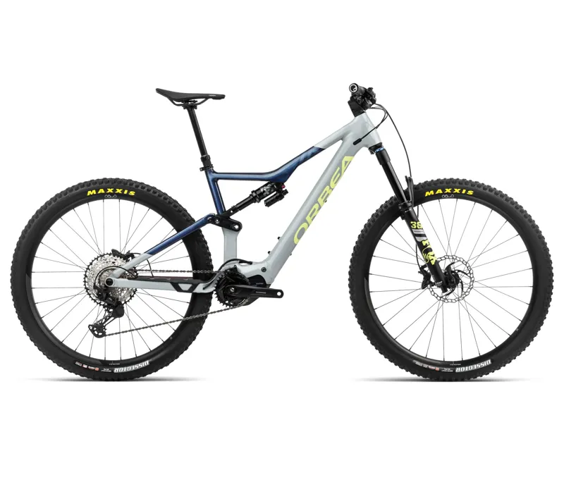 Orbea Rise H10 Mountain Bike in Iceberg Grey/Moondust Blue