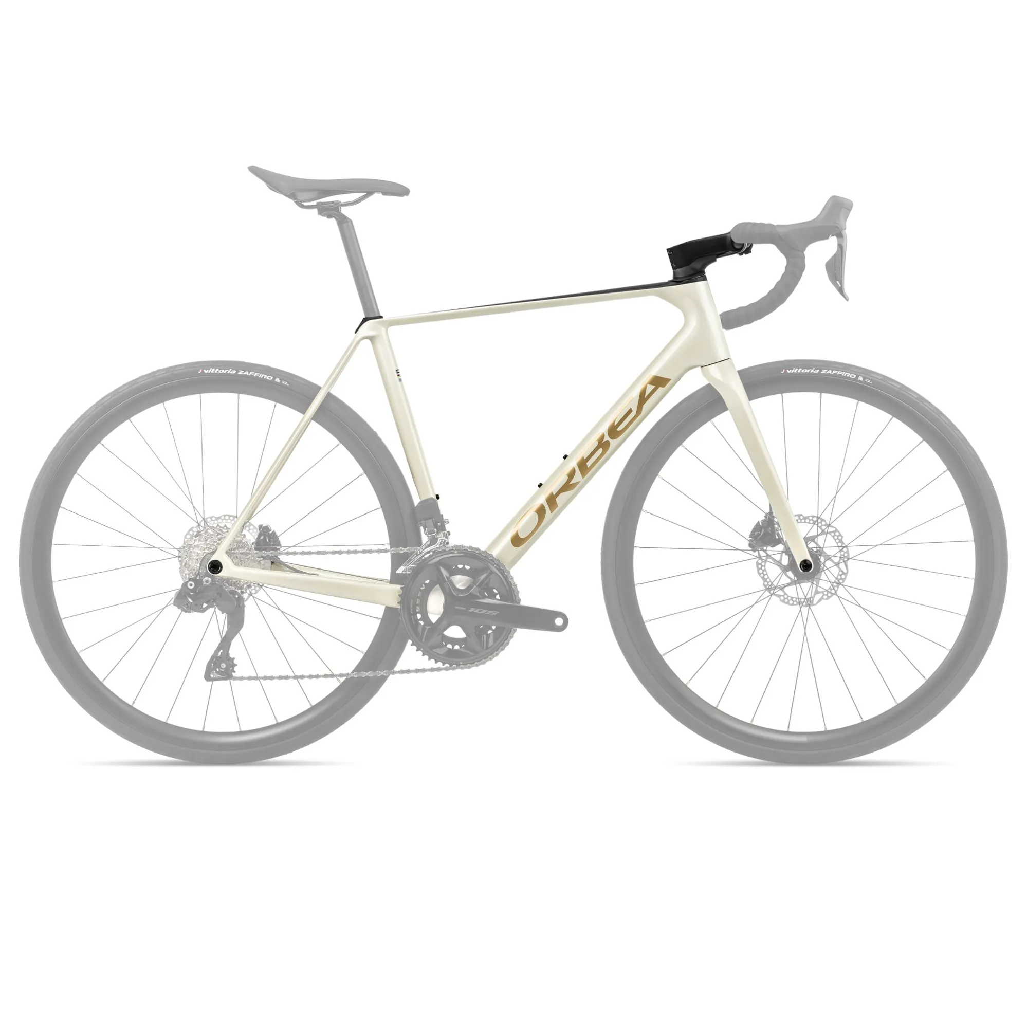 Orbea Orca Omr Road Bike Frameset in Ivory White Burgundy