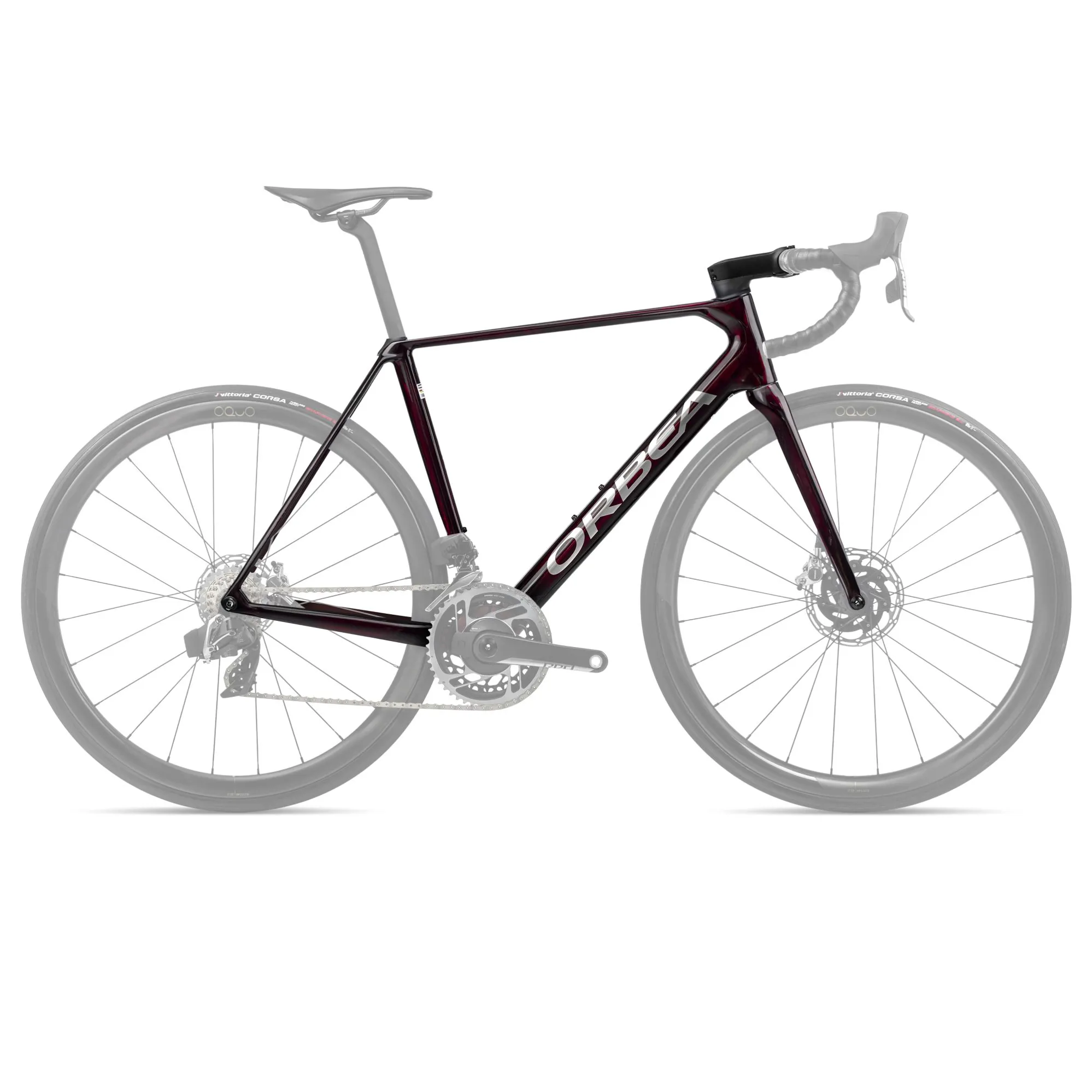 Orbea Orca Omx Road Bike Frameset in Wine Red/Titanium