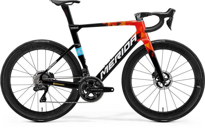 2022 Merida Reacto Team Road Bike in Black