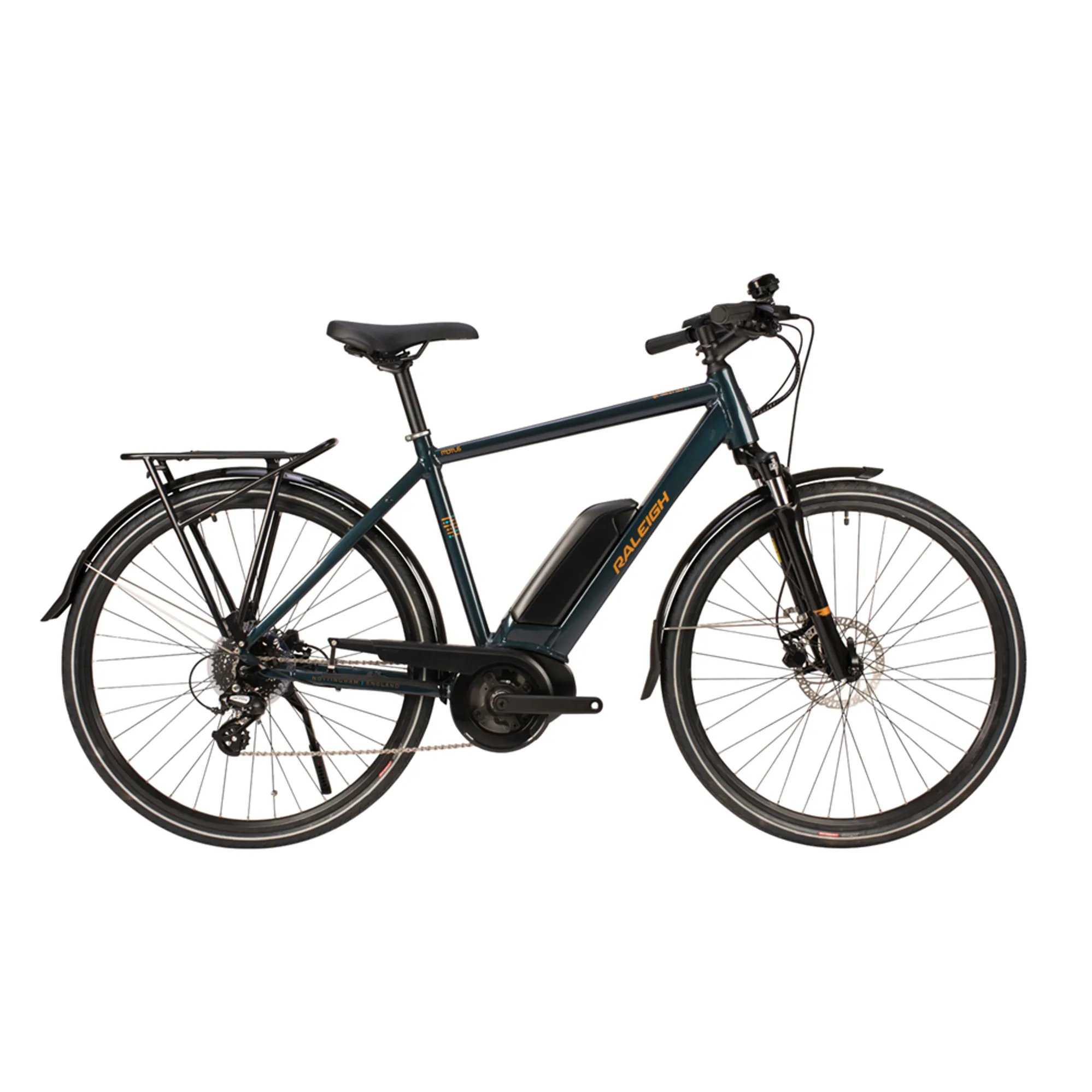 Raleigh Motus Crossbar Electric Bike in Blue