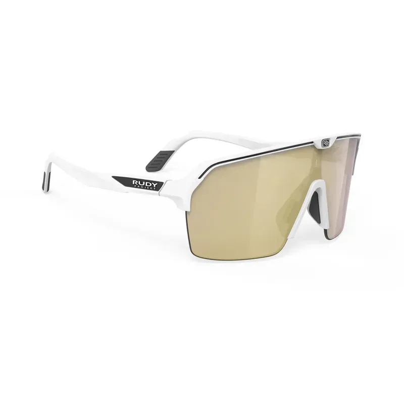 Rudy Project Spinshield Air RP Optics Sunglasses In White Matte/Multilaser Gold