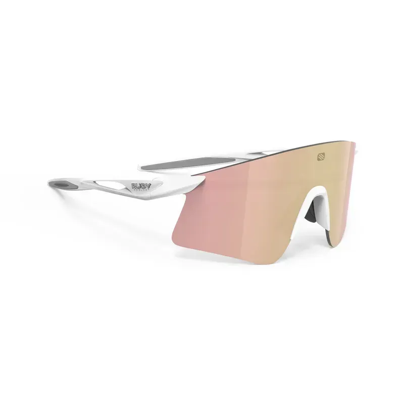 Rudy Project Astral X RP Optics Sunglasses In White Matte/Multilaser Rose Gold