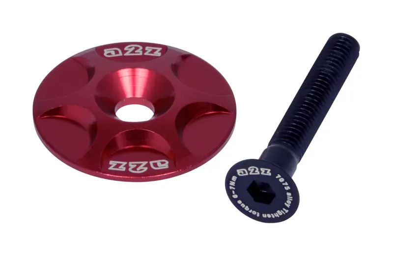 A2Z Anodised 1.1/8 Headset Top Cap In Red