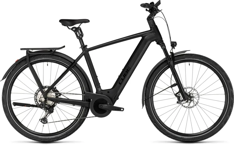 Cube Kathmandu Hybrid Slt 750 Electric Bike in Black/Metal-2