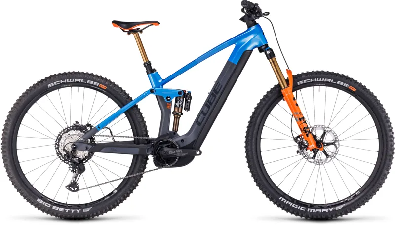 Cube Stereo Hybrid 140 Hpc 750 Electric Mountain Bike in Actionteam