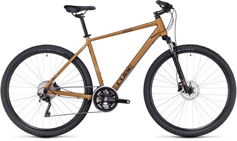 Cube Nature Pro Hybrid Bike in Gold/Black