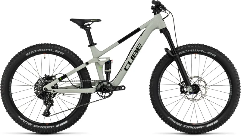 Cube Stereo 240 Pro Mountain Bike in Grey/Green
