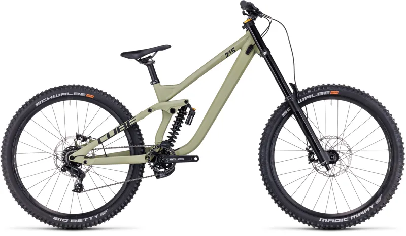 Cube Two15 Race 27.5 Mountain Bike in Light Olive/Black